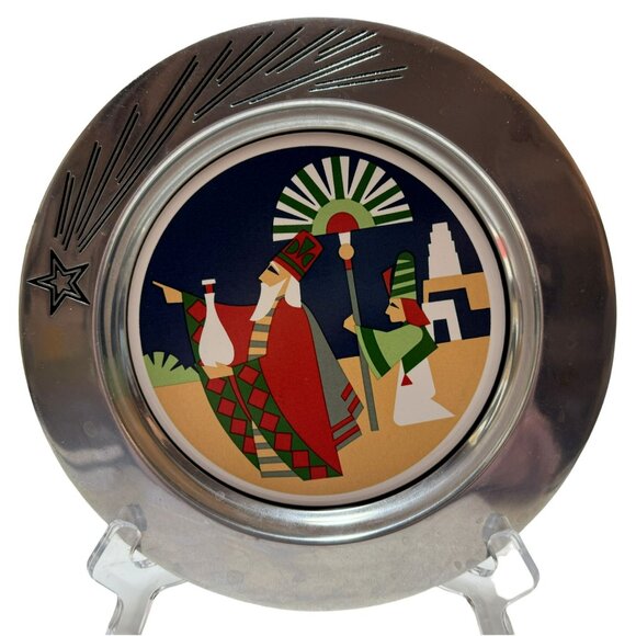 Wilton The Journey First Edition Magi 9" Armetale Christmas Plate Plate Vintage - Picture 1 of 3